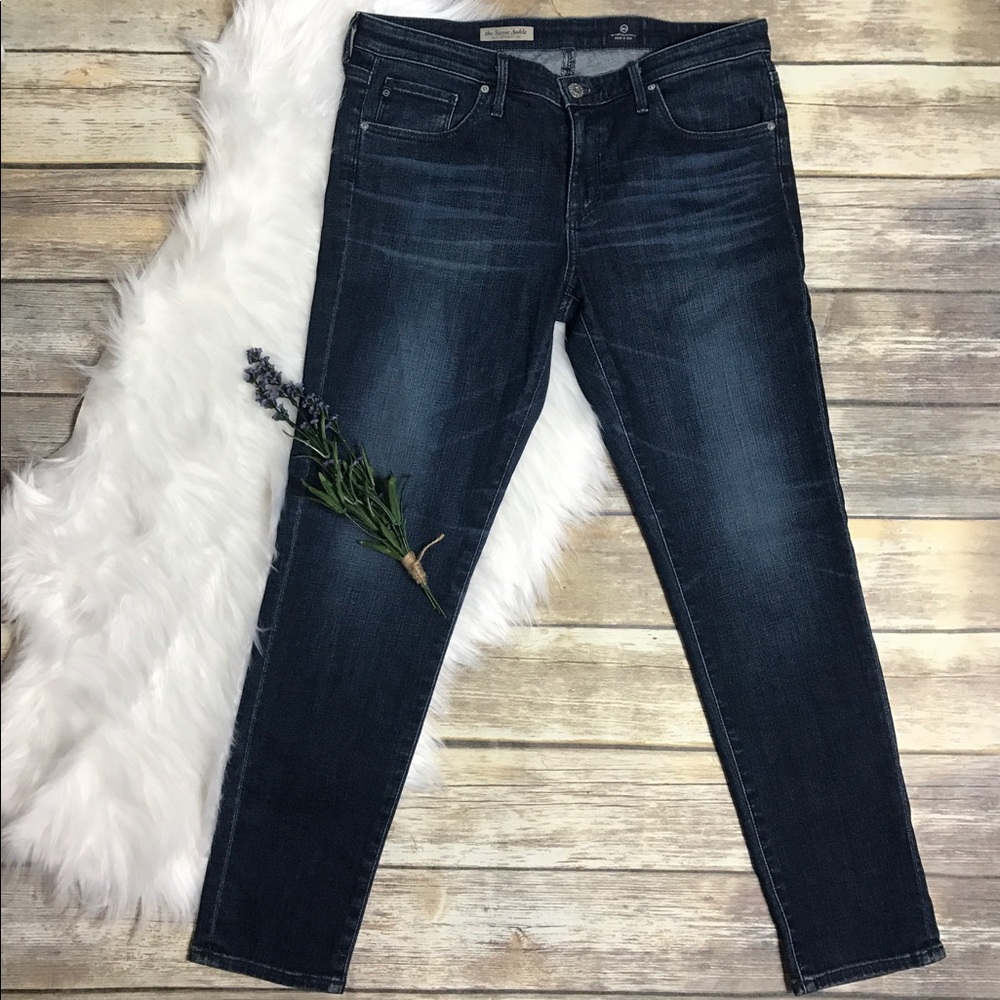 Adriano Goldschmied Stevie Ankle Dark Wash Sz 31R